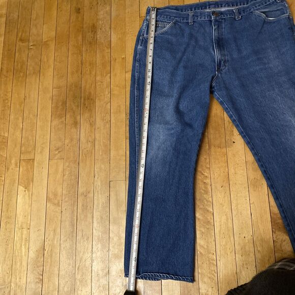 Saddle King Vintage Blue Jeans Men’s 42x34 Made In USA Regular Wash - Picture 7 of 16